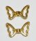   Arany Színű Lepke Pillango Angyalszárny Nyaklánc Karkötő Ékszer Dísz Közdarab Köztes 17x10mm