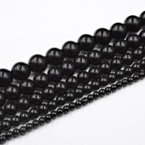 Fekete Spinel Ásványgyöngy 8mm