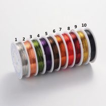   Réz Fűzőszál Rézhuzal Narancssárga (6-os szín) 0.6mm 6m