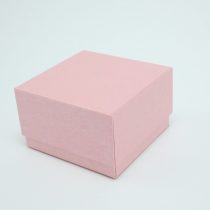   Rózsaszín Díszdoboz Ékszerdoboz Ajándékdoboz 7,3x7,3x4,5cm
