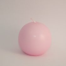 Rózsaszín Gömb Gyertya 8cm